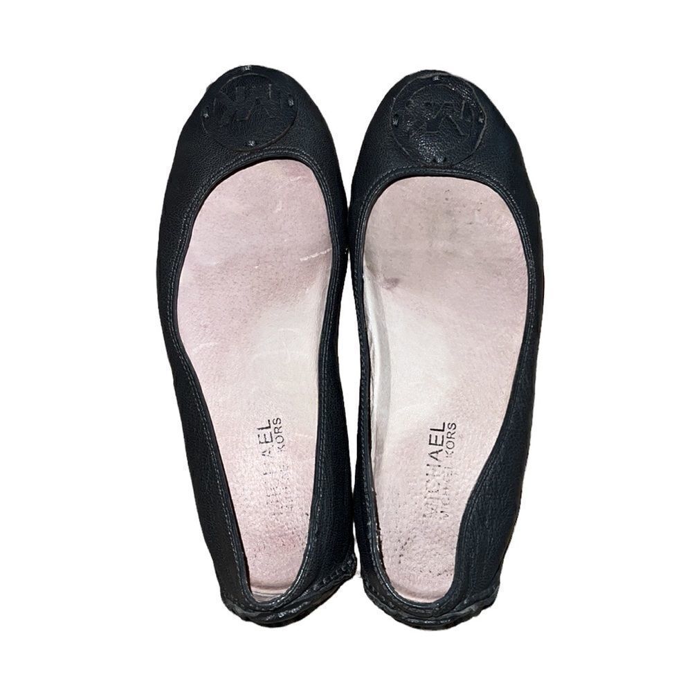 Michael Michael Kors Gray Leather Flat Shoes Size 6 M